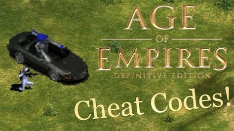 Age of empires definitive edition cheats not working - editlena