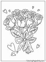 Bouquet Coloring Pages sketch template