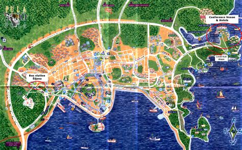 Pula Croatia Map