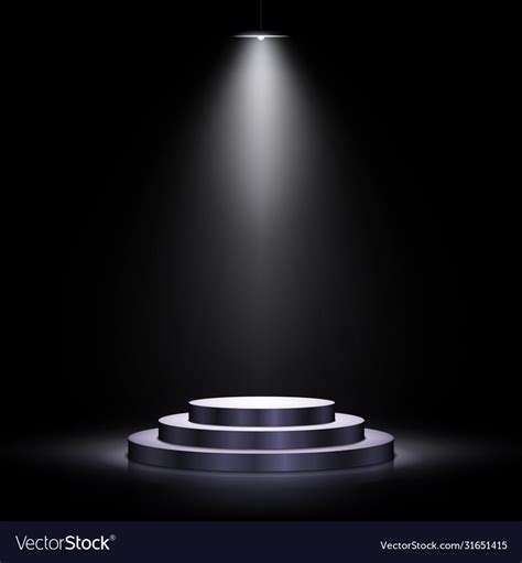 Podium with lighting scene for award Royalty Free Vector