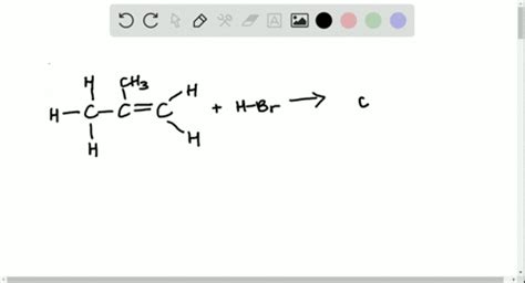 SOLVED:Reaction of 2-methylpropene with HBr might, in principle, lead to a mixture of two alkyl ...