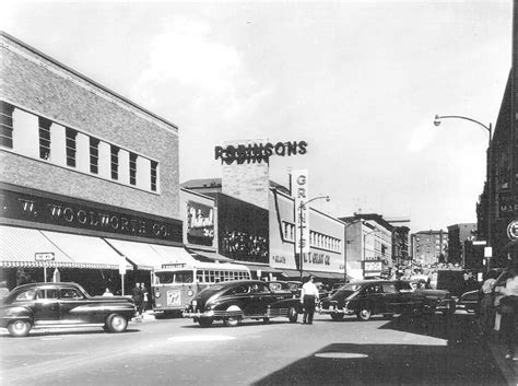 Downtown on East Main Street in 1954 in Waterbury, Connecticut image ...