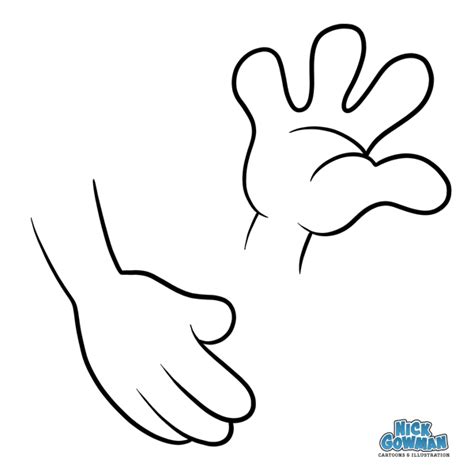 How to draw cartoon hands | A step by step guide to drawing hands