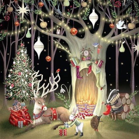 🌟Whimsical Woodland 🎄 Christmas with God's Creatures 🐾🐾🐾 | Christmas illustration, Christmas ...