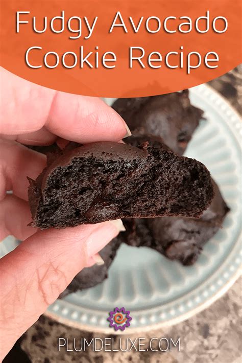Fudgy Dark Chocolate Avocado Cookie Recipe | Avocado recipes dessert, Avocado chocolate cookies ...