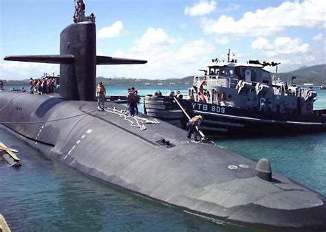 Ohio-class ballistic missile submarine USS Maryland image - Free stock ...