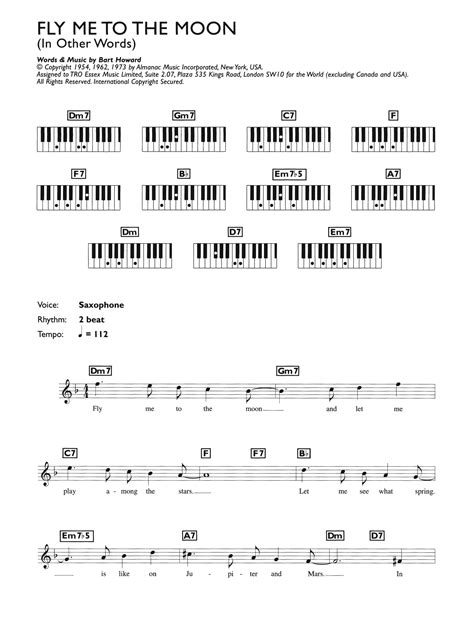 Fly Me To The Moon (In Other Words) sheet music by Julie London (Keyboard – 47123)