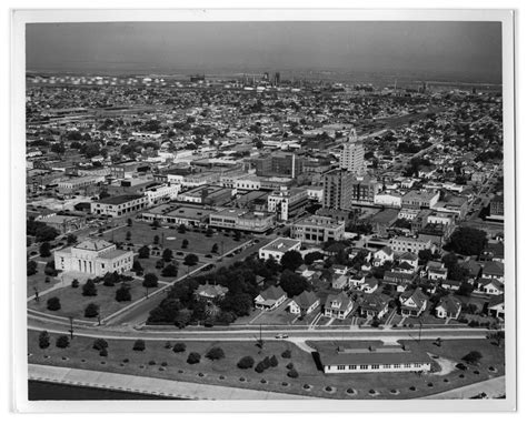 [Aerial of Downtown Port Arthur] - Side 1 of 2 - The Portal to Texas History