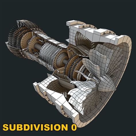 Turbofan Engine 3D Model $99 - .max .obj .3ds .c4d .lwo .ma .xsi .fbx ...