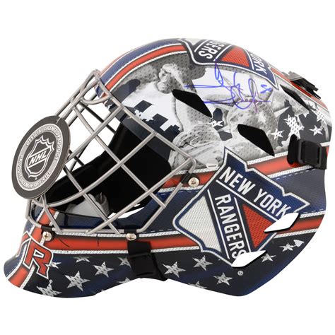 Lot Detail - Henrik Lundqvist New York Rangers Autographed Full Size Goalie Mask