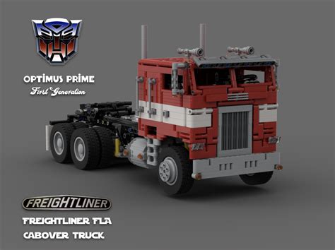 LEGO MOC Optimus Prime G1 Freightliner FLA Cabover RC by Mani91 | Rebrickable - Build with LEGO