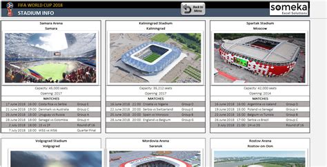 World Cup 2018 Excel Template Interactive Spreadsheet and | Etsy