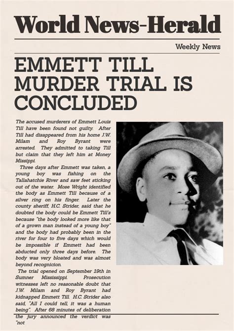 Emmett TIll newspaper by Anna Tullis - Flipsnack