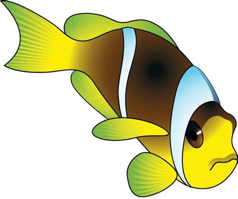 Angry brown fish vector Free vector in Encapsulated PostScript eps ( .eps ) vector illustration ...