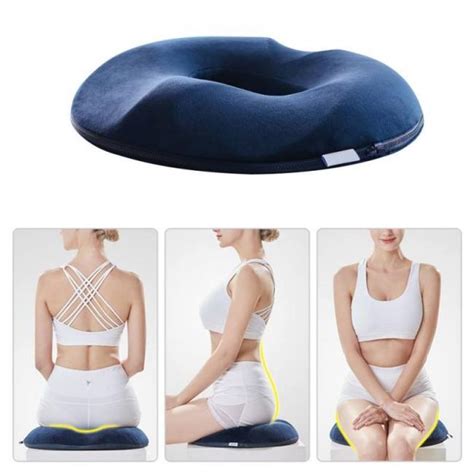 Chair Seat Cushion Anti Hemorrhoid Comfortable 17in Foam Tailbone Pillow Hip