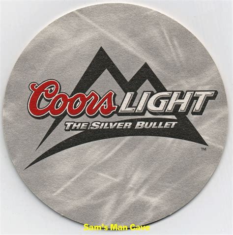 Coors Light Silver Bullet Beer Coaster