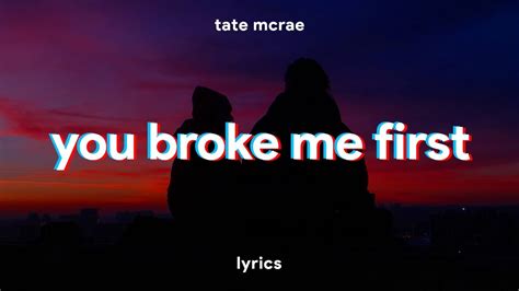 Tate McRae - you broke me first (Lyrics) Chords - Chordify