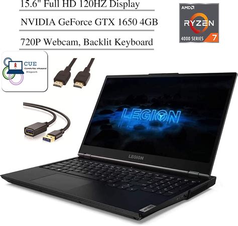 Amazon.com: Lenovo Legion 5 Gaming Laptop, 15.6" Full HD 120Hz Screen, AMD Ryzen 7 4800H ...