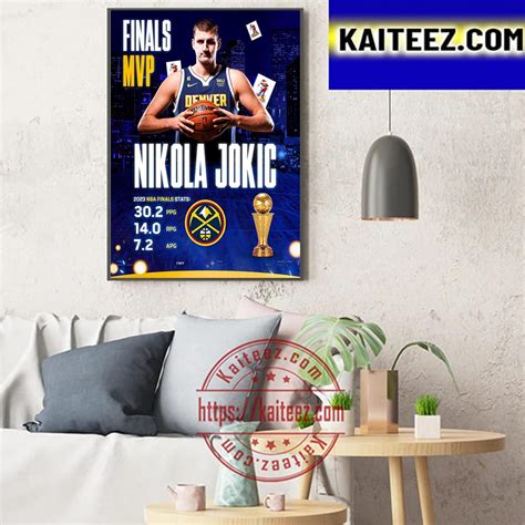 Congrats Nikola Jokic Is The 2023 Finals MVP Art Decor Poster Canvas ...