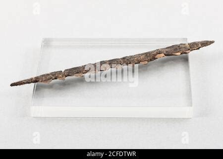 Chert blade, Stone blade, from Mehrgarh or Mehragarh, Prehistoric gallery, National Museum of ...