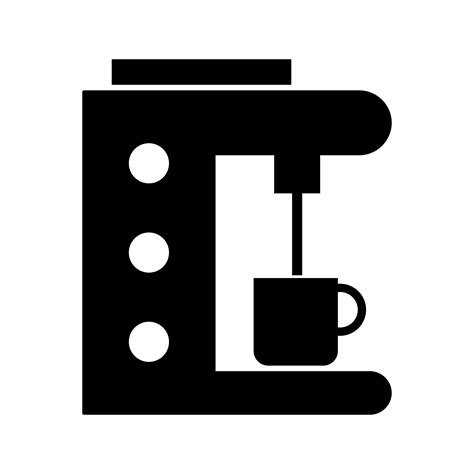 Coffee Maker Vector Icon 351612 Vector Art at Vecteezy