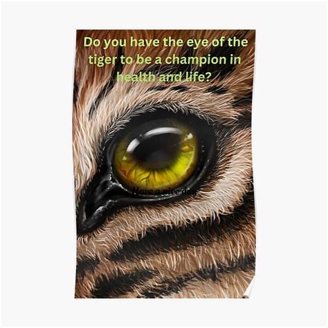 "Eye of the Tiger" Poster for Sale by fujirun | Redbubble