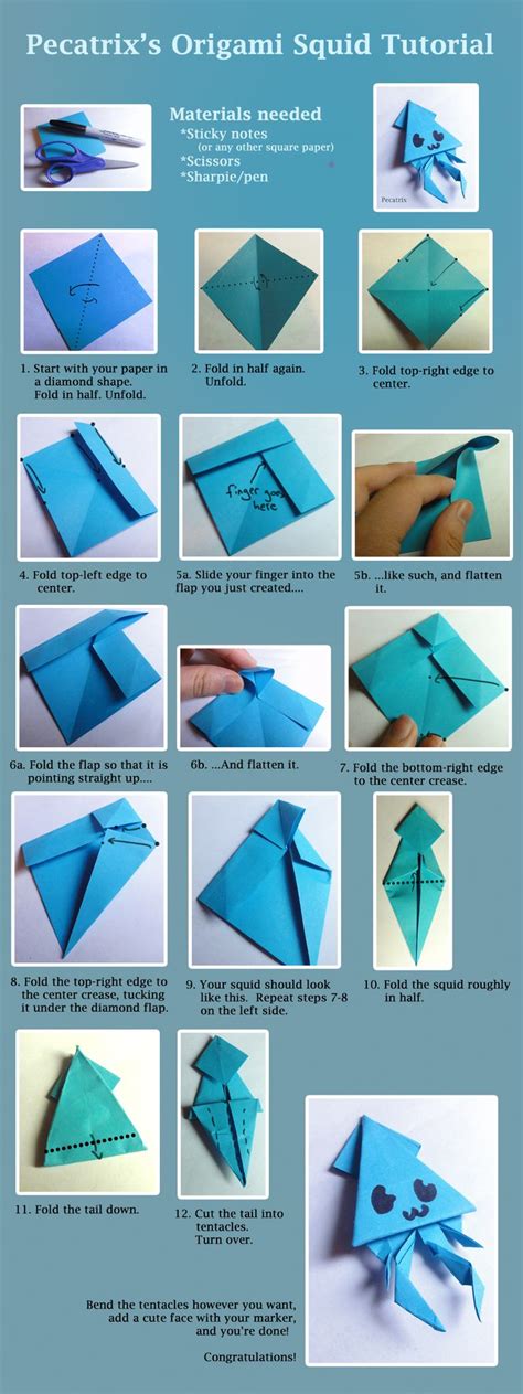 easy origami with sticky notes - AbrarJamielee