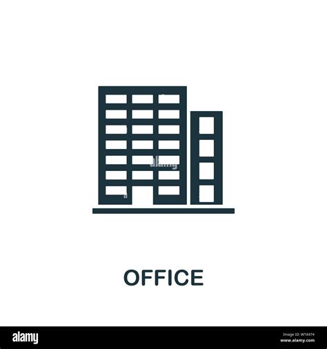 Office vector icon symbol. Creative sign from buildings icons ...