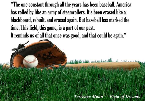 Field of Dreams. One of the best movie quotes and baseball quotes ever! | Field of dreams quotes ...