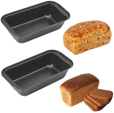 Black Aluminium Nonstick Baking Bread Pan - Rectangle Shape Cake Mould, Rs 85 /piece | ID ...