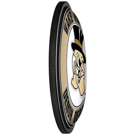 The Fan-Brand Wake Forest University Mascot Round Slimline Lighted Wall ...