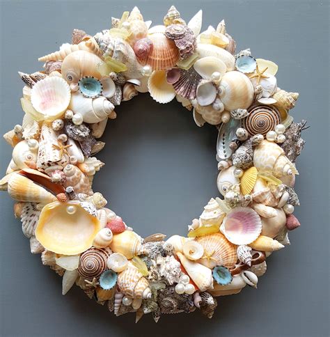 Nautical Decor Seashell Wreath Beach Decor Shell Wreath | Etsy