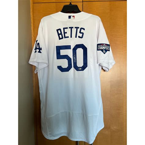 Mookie Betts MLB Authenticated Autographed Jersey | Los Angeles Dodgers Auctions