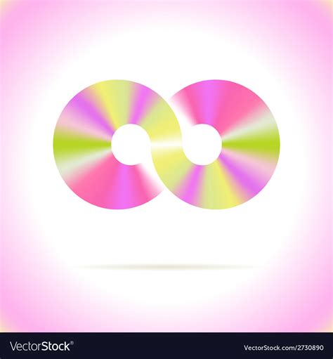 Abstract logo design template disco symbol Vector Image