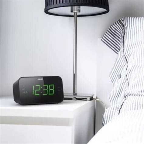 PHILIPS Digital Alarm Clock Radio, FM Radio Clock with Battery Backup ...