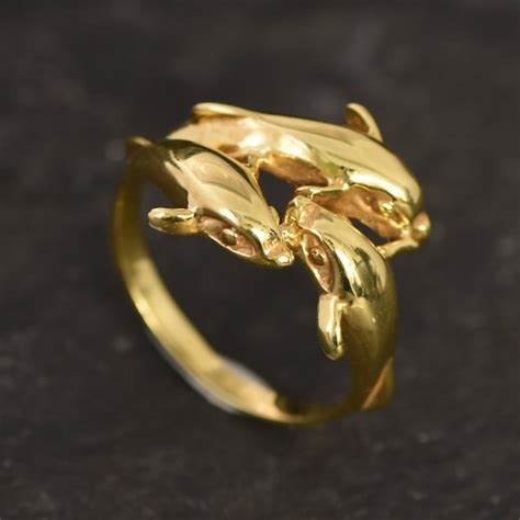 Dolphin Ring - Etsy