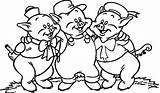 Three Little Pigs  Free Colouring Pages sketch template
