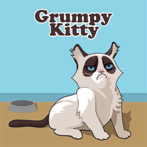 Clipart - Grumpy Kitty