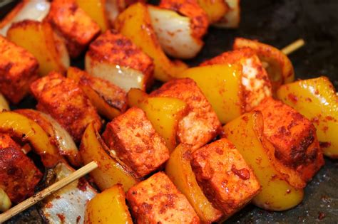 We Don't Eat Anything With A Face: Paneer Tikka Kebabs