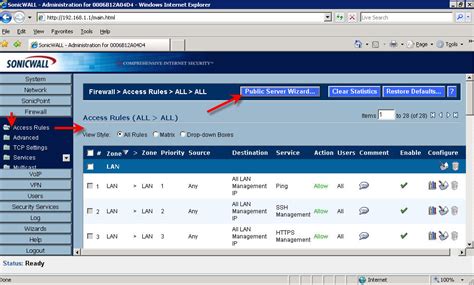 Sonicwall Firewall Configuration - NEOSYS Technical Support Wiki