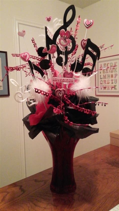 Centerpiece I made for music themed reception..... | Music themed parties, Music centerpieces ...