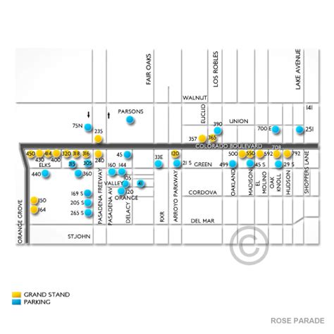 Tournament of Roses Parade Seating Chart | Vivid Seats