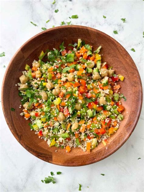 Millet Salad with Chickpeas - Indian Veggie Delight