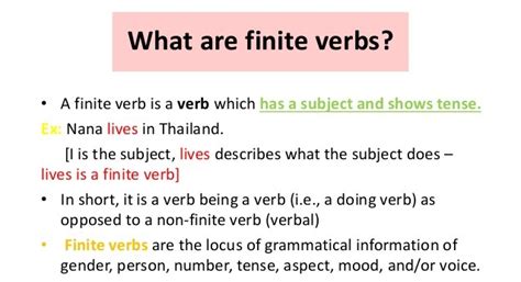 What is Finite Verb? - English Grammar A To Z