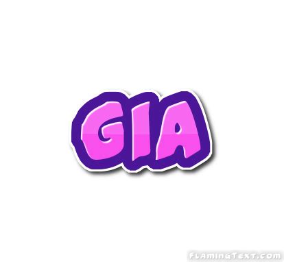 Gia Logo | Free Name Design Tool from Flaming Text