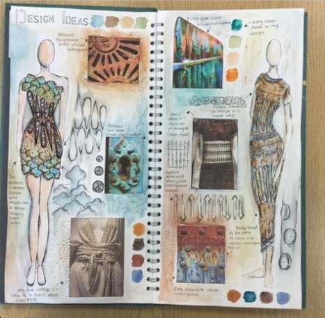 Fashion Design Portfolio Research Sketchbook Pages 38+ Best Ideas ...