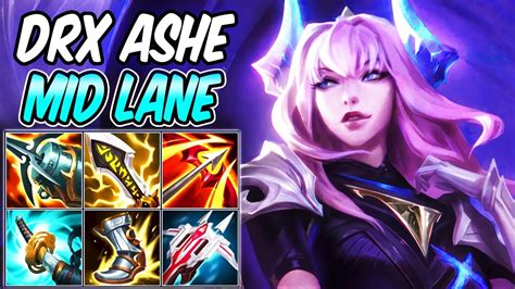 FULL CRIT ASHE MID | Build & Runes | DRX ASHE GAMEPLAY | League of Legends - YouTube