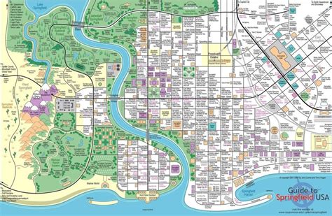 Este mapa superdetallado de Springfield, hogar de los Simpson ...