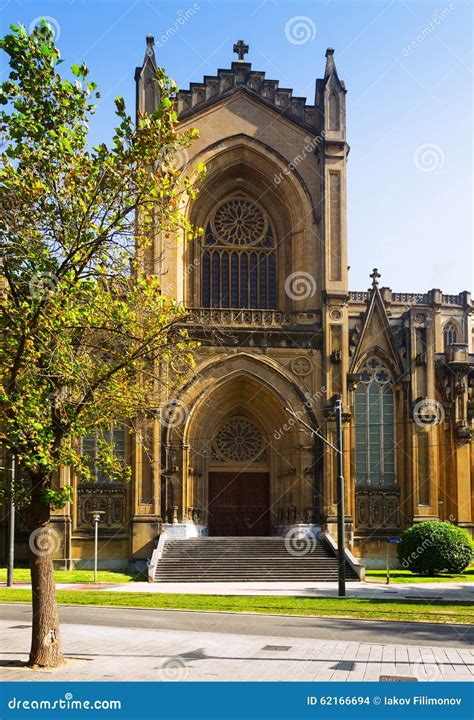 Cathedral of Mary Immaculate. Vitoria-Gasteiz, Spain Stock Photo - Image of european, scene ...