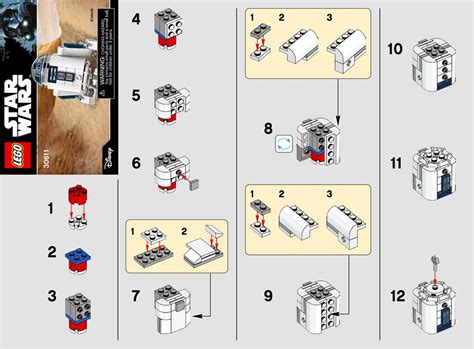 Brickfinder - LEGO Star Wars R2D2 (30611) Instructions Now Online